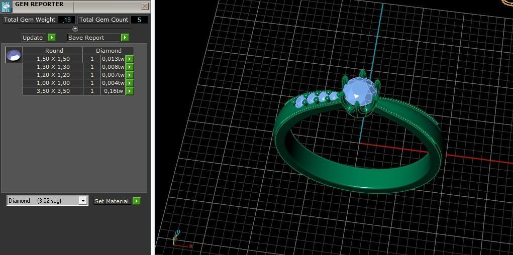Solitaire ring Model 5098 3D print model_7
