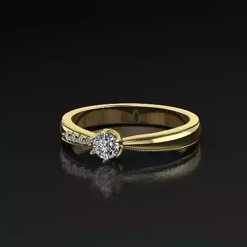 Solitaire ring Model 5098
