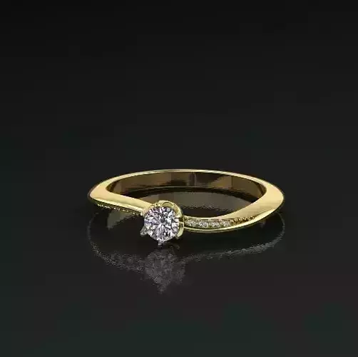 Solitaire ring Model 5097