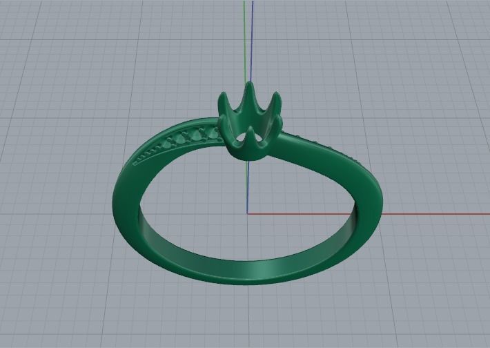 Solitaire ring Model 5097 3D print model_2