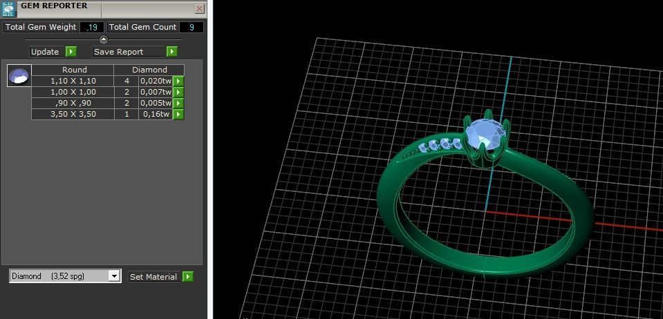Solitaire ring Model 5097 3D print model_8