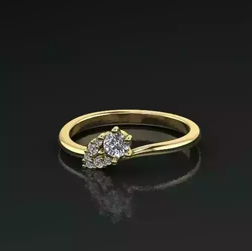 Solitaire ring Model 5096