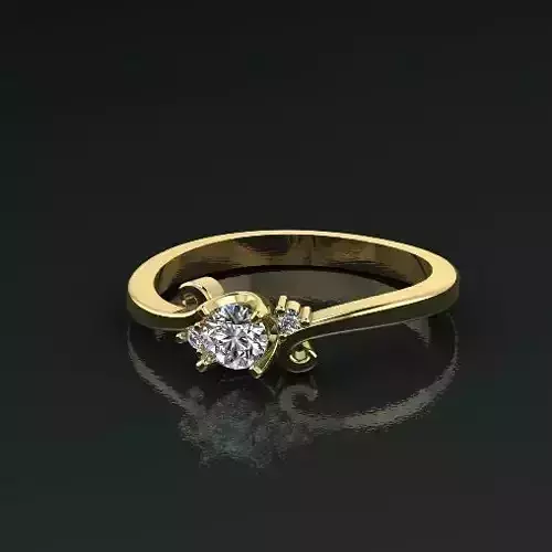 Solitaire ring Model 5095