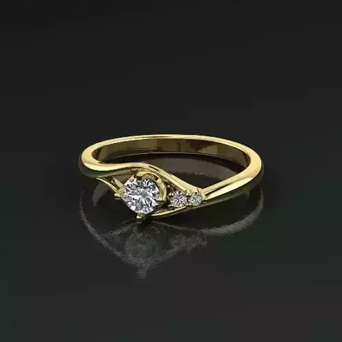 Solitaire ring Model 5093