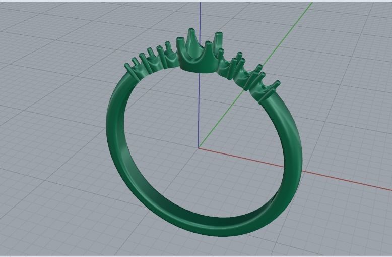 Solitaire ring Model 5092 3D print model_3