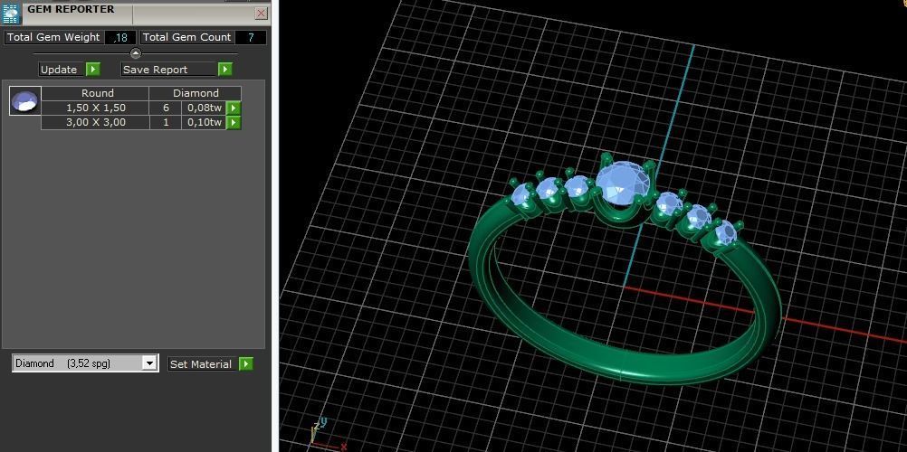 Solitaire ring Model 5092 3D print model_7