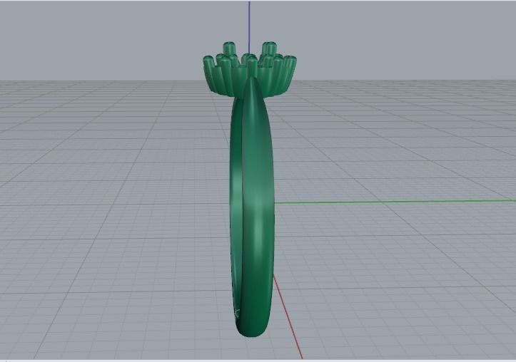 Solitaire ring Model 5090 3D print model_4