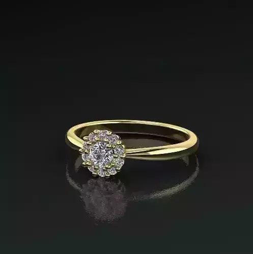 Solitaire ring Model 5090