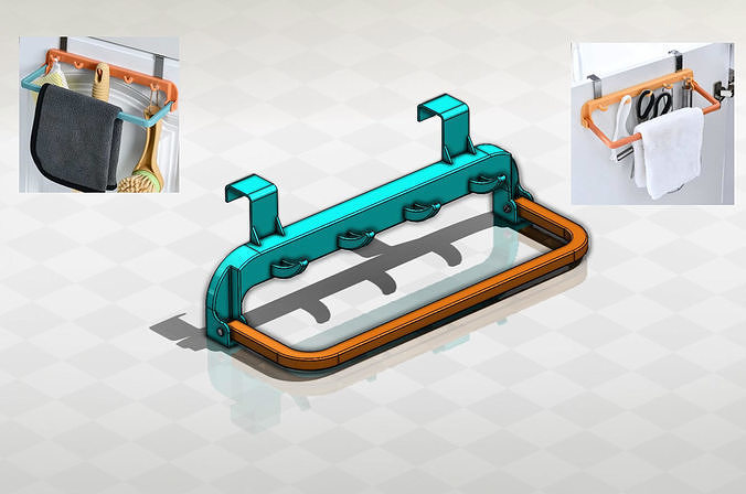 Kitchen Organizer Hanger  3D print model