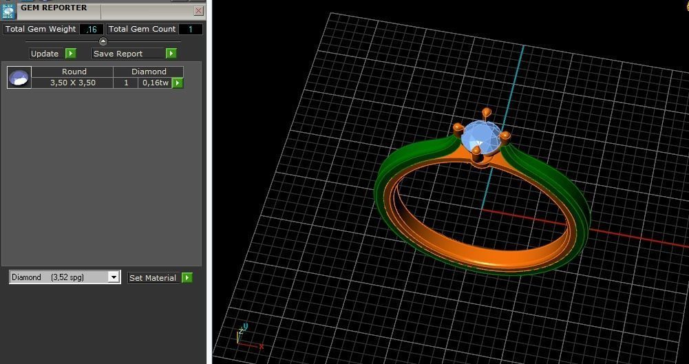 Solitaire ring Model 5087 3D print model_7