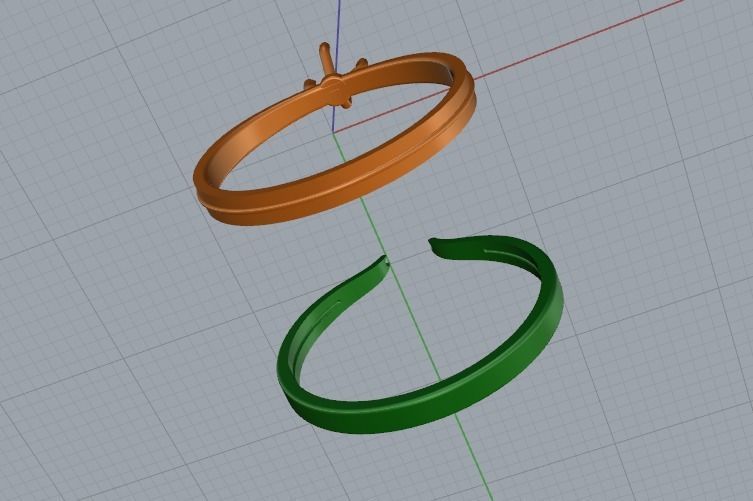 Solitaire ring Model 5087 3D print model_4