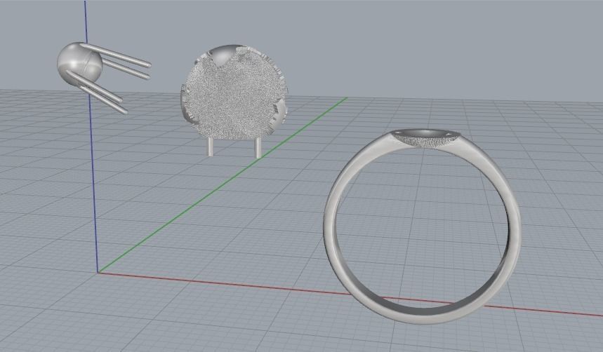 Globe ring Model 5160 3D print model_5