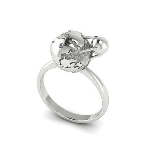 Globe ring Model 5160 3D print model