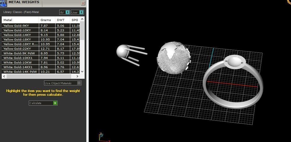 Globe ring Model 5160 3D print model_7