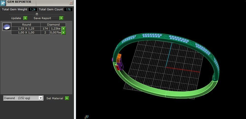 Bracelet size16 Model 5150 3D print model_8