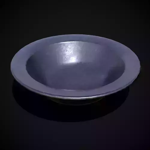 Basic Metal Bowl Low-poly 3D model Basic Metal Bowl Low-poly 3D model