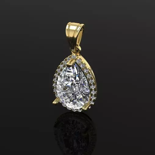 Pendant pear Model 5145 3D print model_0