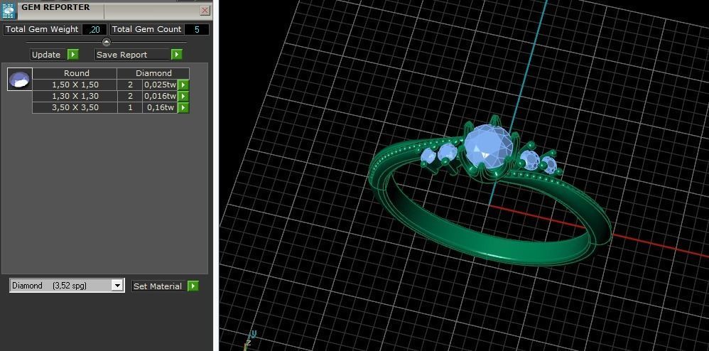 Solitaire ring Model 5133 3D print model_7