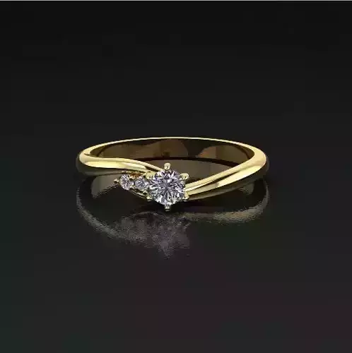 Solitaire ring Model 5132
