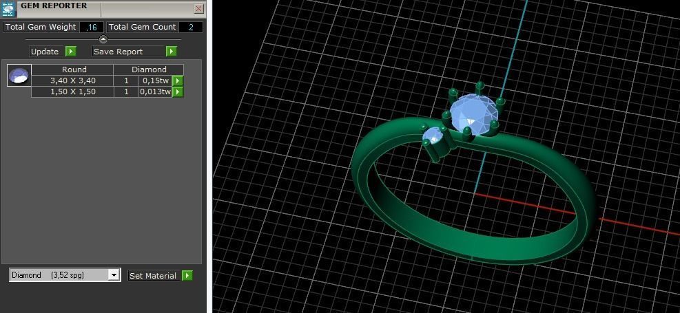 Solitaire ring Model 5129 3D print model_7