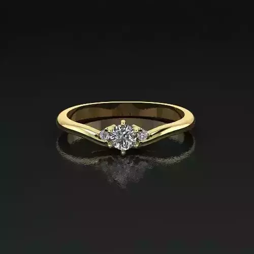 Solitaire ring Model 5128