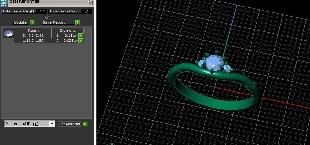 Solitaire ring Model 5128 3D print model_7