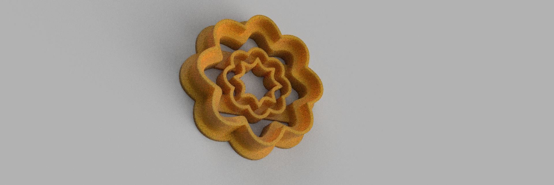 flower COOKIE CUTTER 3D print model_1