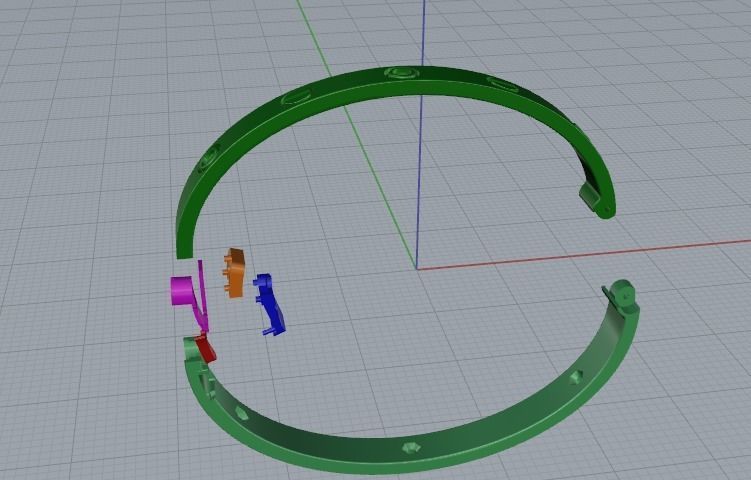 Bracelet size15 Model 5221 3D print model_2