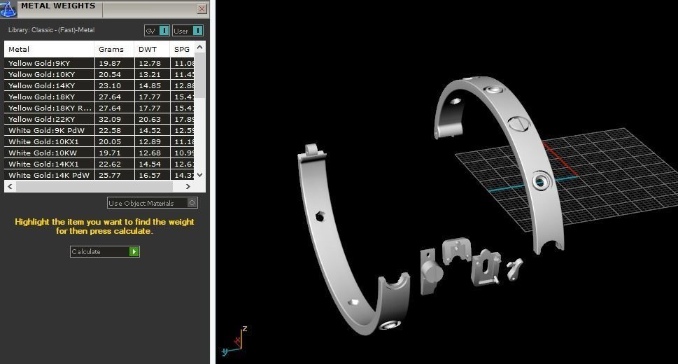 Bracelet size15 Model 5221 3D print model_7