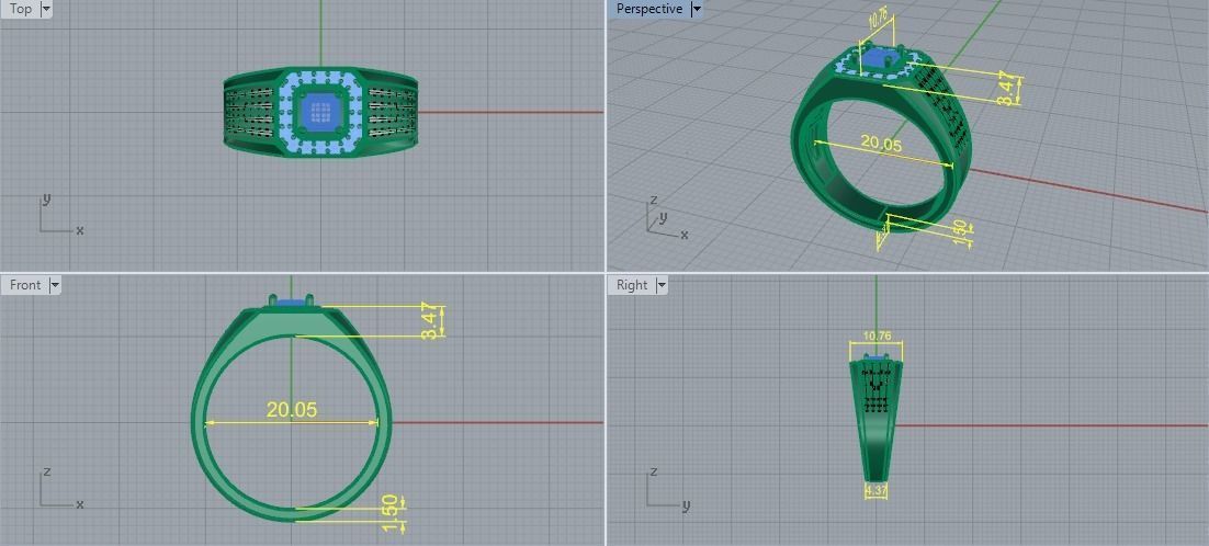Man ring Model 5217 3D print model_5
