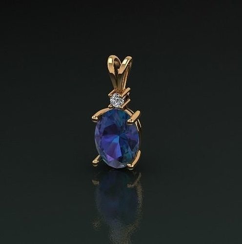 Pendant oval Model 5216 3D print model