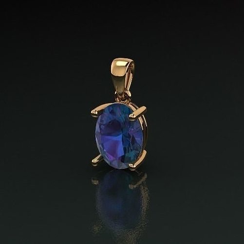 Pendant oval Model 5215 3D print model