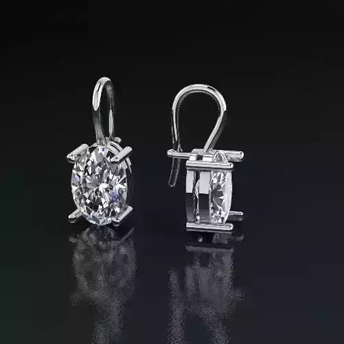 Earrings oval Model 5209