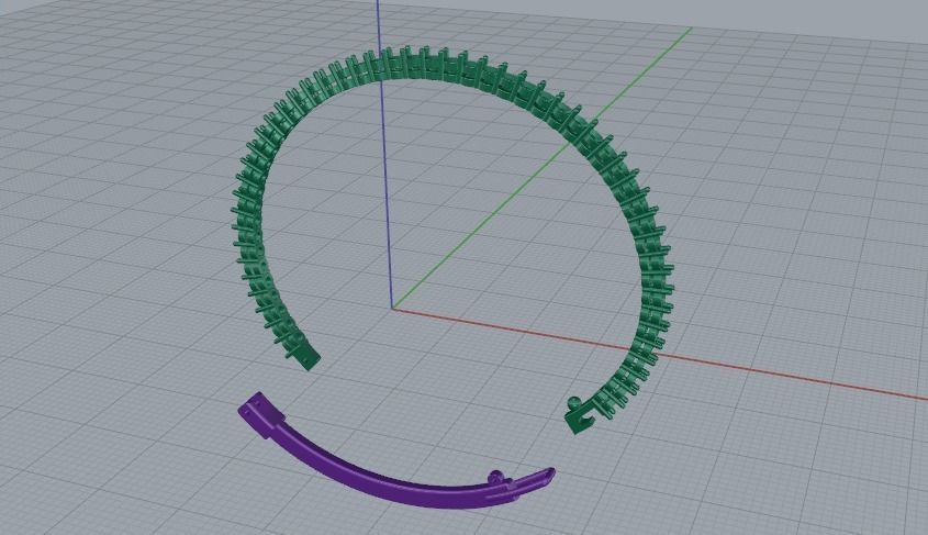 Bracelet Model 5206 3D print model_2