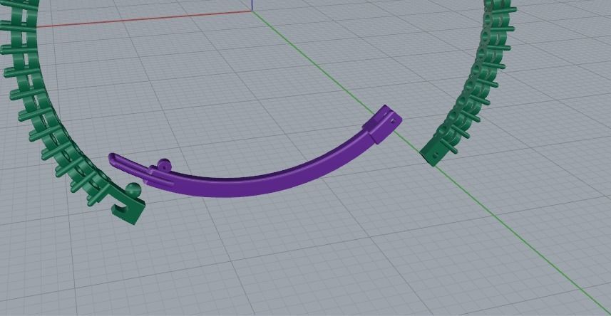 Bracelet Model 5206 3D print model_3