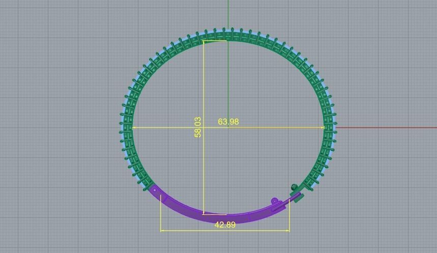 Bracelet Model 5206 3D print model_5