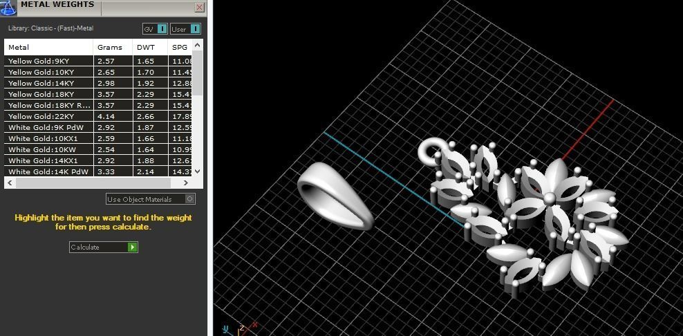 Pendant Model 5204 3D print model_6