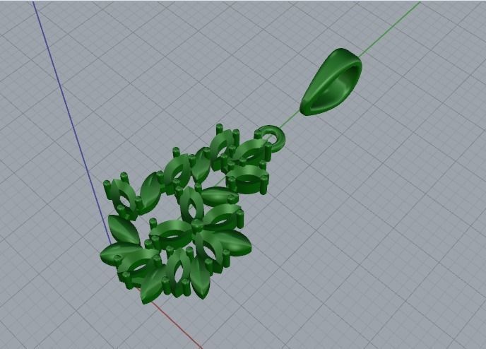 Pendant Model 5204 3D print model_2