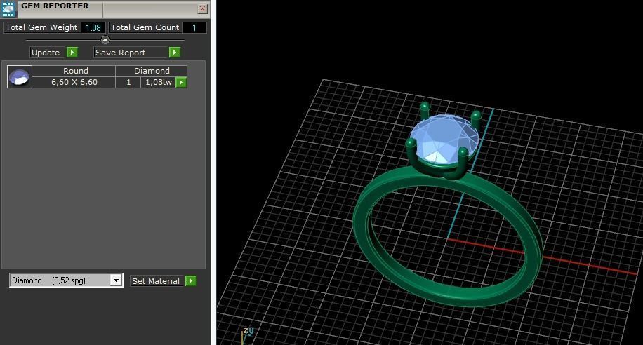 Solitaire ring Model 5202 3D print model_7
