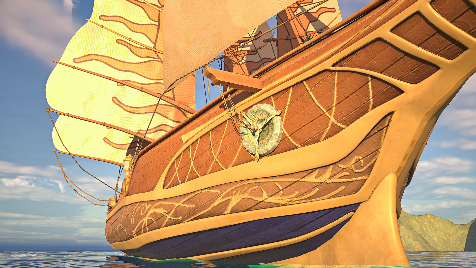 Ship of Numenor - The Rings Of Power Low-poly 3D model_5