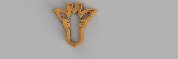 giraffe COOKIE CUTTER 3D print model