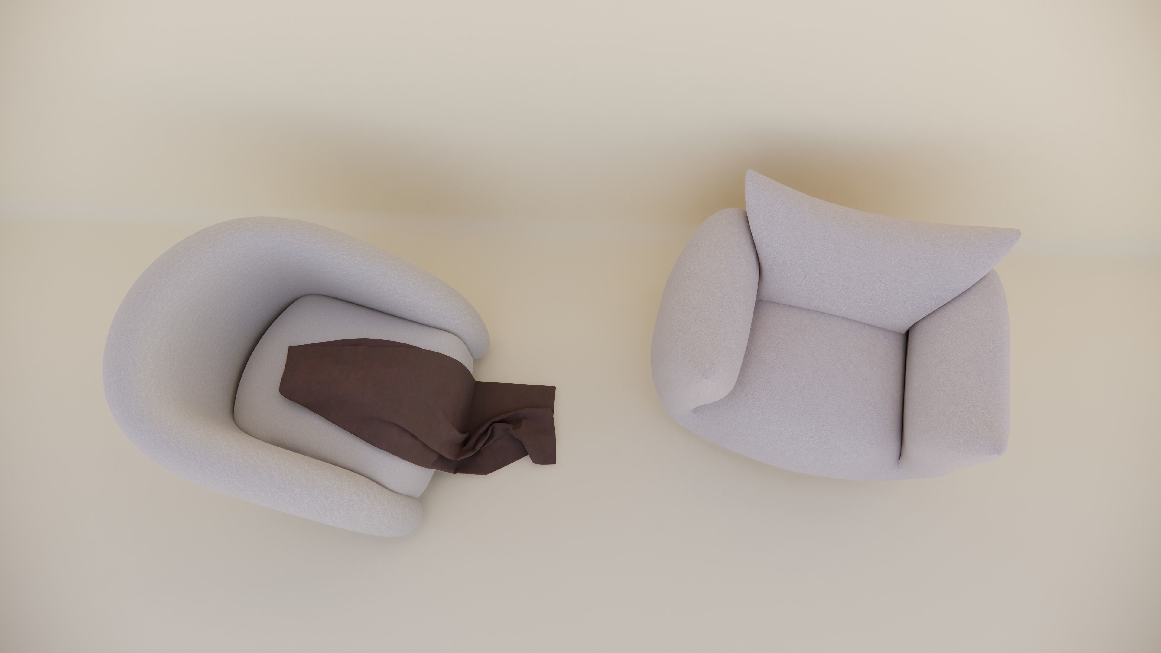 Stylish and Comfortable 3D Sofa Model 3D model_2