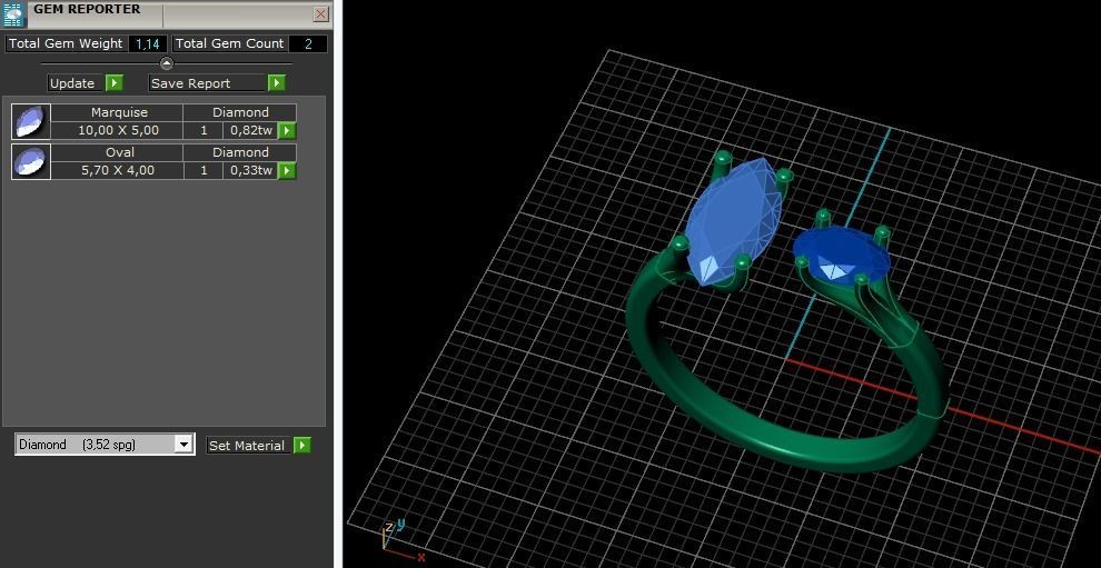 Ring marquise Model 5191 3D print model_8