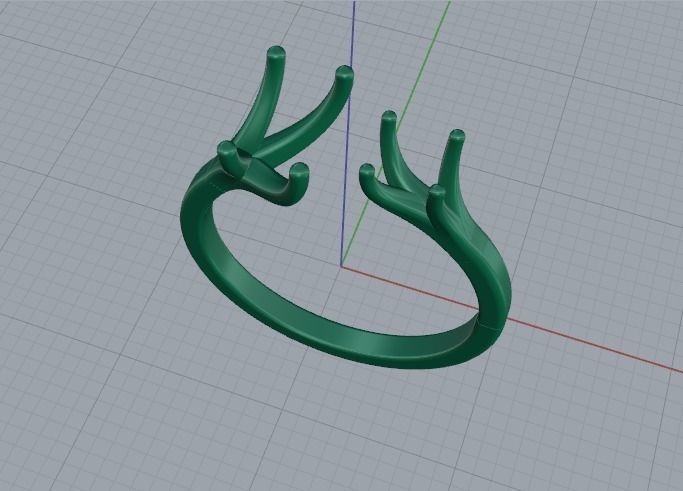 Ring marquise Model 5191 3D print model_3