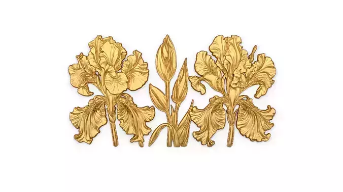 mural classic flowers decor ornament 15