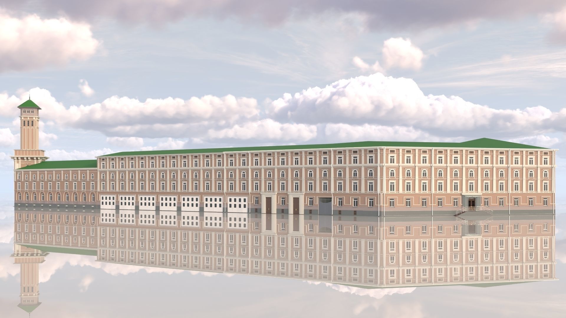 Classic residential building for the European Street 4 3D model_3