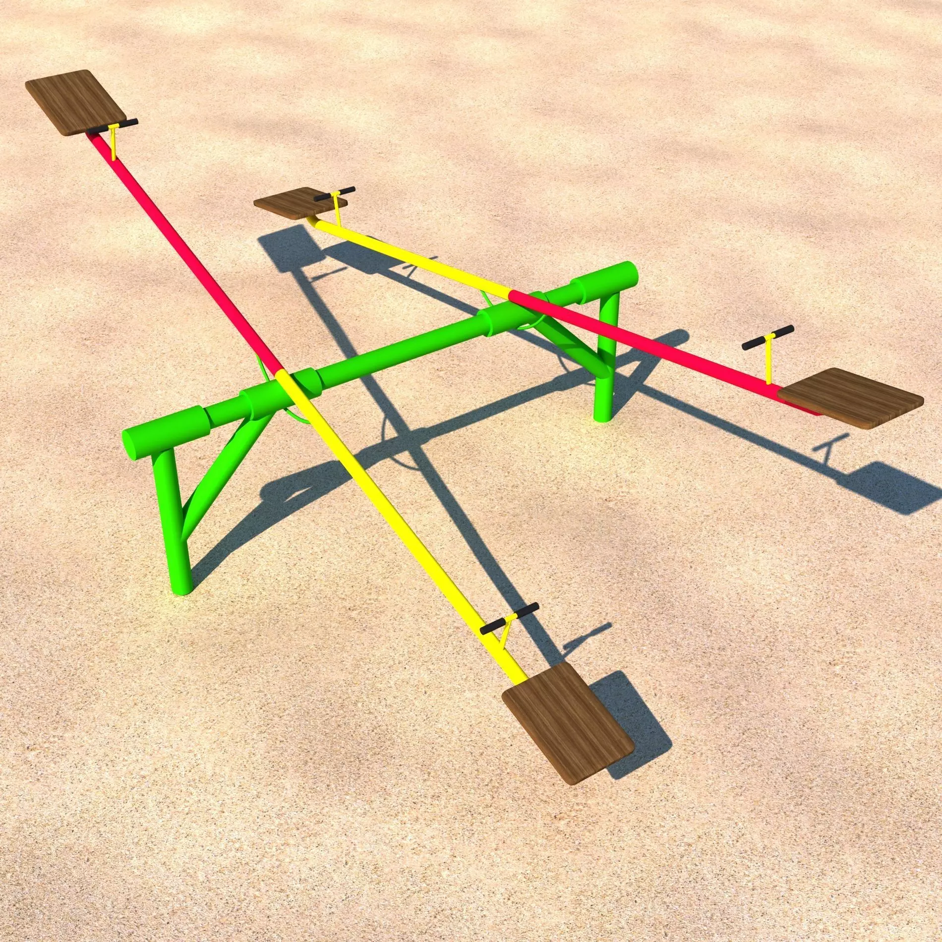 Seesaw 3D Model Low-poly 3D model