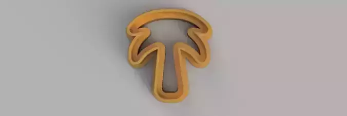 palm tree COOKIE CUTTER 3D print model