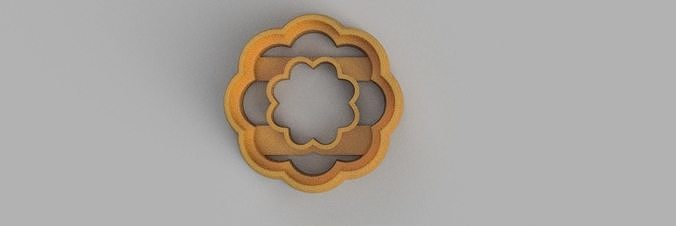 peony COOKIE CUTTER 3D print model