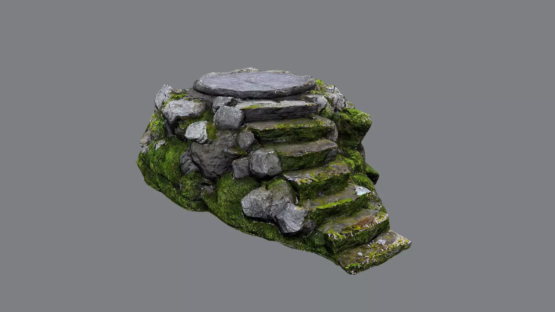 temple Low-poly 3D model_0